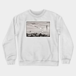 Walking the Dog - Port Logan, Wigtownshire, Scotland Crewneck Sweatshirt